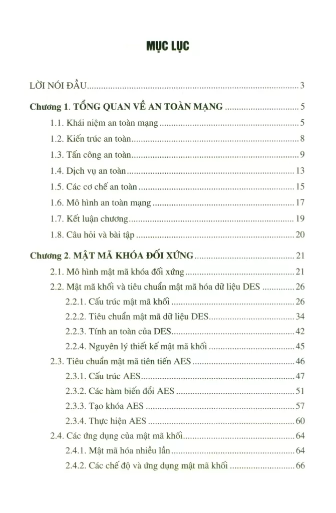GIÁO TRÌNH AN TOÀN MẠNG THÔNG TIN